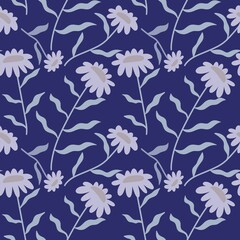 Floral seamless flower pattern for fabrics and textiles and packaging and gifts and cards and linens and kids