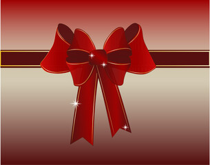 Modern background with red color bow.Used for web design, illustrations, posters, banners.

