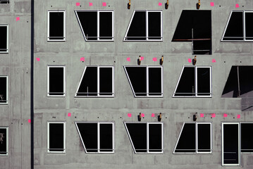 Bâtiment en construction - béton