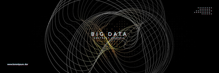 Big data abstract. Digital technology background.
