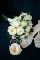 wedding bouquet of roses