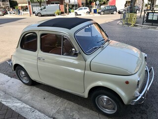 old car in the street