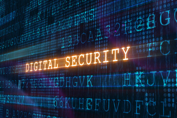 digital security concept, cybersecurity online