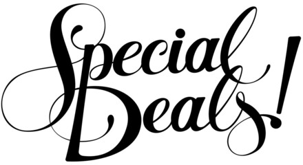 Special Deals - custom calligraphy text