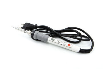Soldering iron isolated on a white background.	