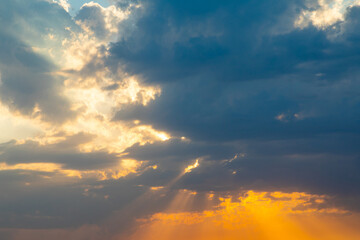 Fototapeta premium sky heaven sun sunlight sunset nature. sky background