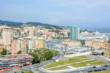Fototapeta premium Savona cityscape,Liguria,Italy