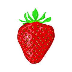 strawberry isolated on white background