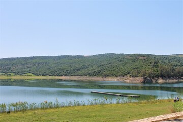 Water landscape in nature