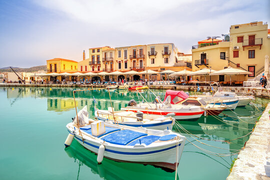 Venezianischer Hafen, Rethymno, Kreta, Griechenland 