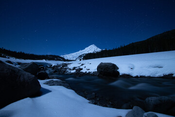 Alpine winter night