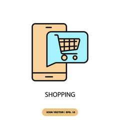 shopping icons  symbol vector elements for infographic web