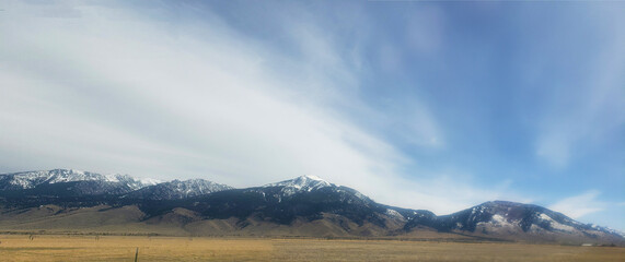 The Rocky Mountains in Montana, USA