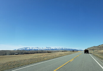 The Rocky Mountains in Montana, USA