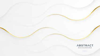 Dynamic wavy light gold and shadow gray background