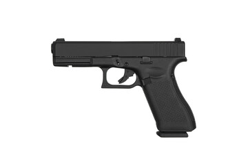 Air gun. Modern pneumatic weapon for air soft, sports and entertainment. A dummy, a copy of a real...