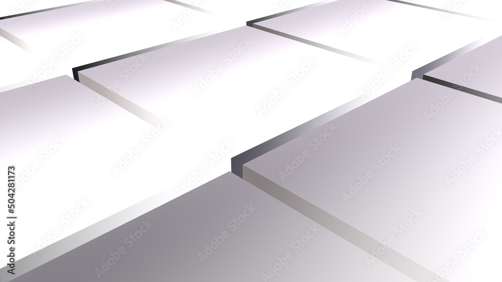 Poster abstract background from gradient cubes. 3d rendering.