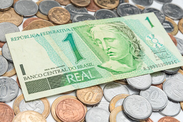 Money - Brazilian Coins - 1 Real Cedula