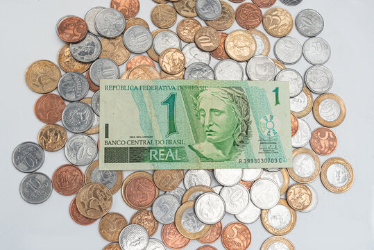 Money - Brazilian Coins - 1 Real Cedula