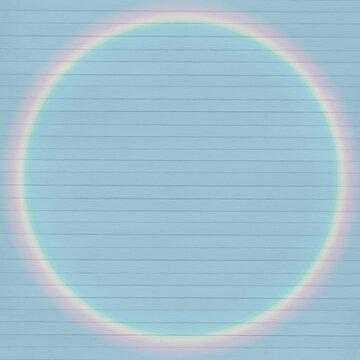 Wooden background with circular rainbow.