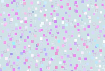 Light Pink, Blue vector cover with polygonal style.