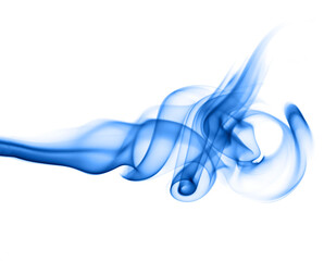 line blue smoke group, Isolated white background	
