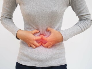 Gastroenteritis in an Asian woman and she experiences abdominal pain in the middle of her abdomen...