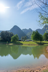 Fototapeta premium Natural scenery of karst landforms