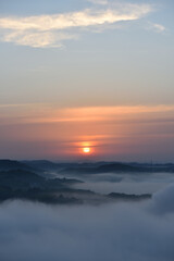 Sea of clouds in early morning
