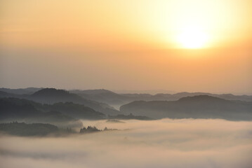 Sea of clouds in early morning