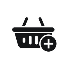 Add shopping basket icon design. vector illustration