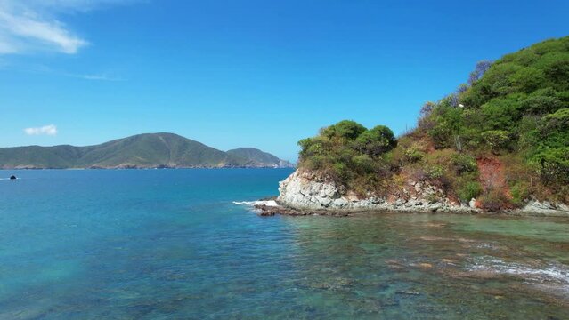 Playa Cristal Landscape. Tayrona National Park. Colombia.