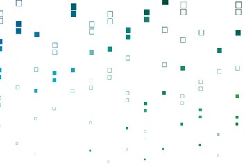 Light Blue, Green vector background with rectangles.
