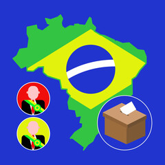 Candidates are vying for the presidential election of Brazil.