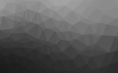 Dark Silver, Gray vector triangle mosaic texture.