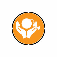 holding boom icon vector