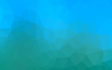 Fototapeta premium Light Blue, Green vector abstract polygonal texture.