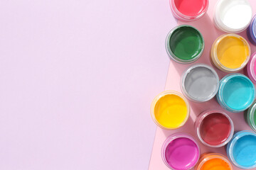 Multicolored gouache.