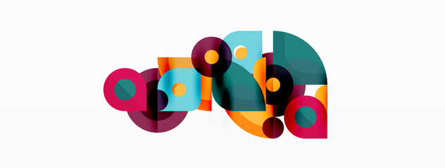 Colorful geometric pattern, minimal abstract background for wallpaper, banner, presentation