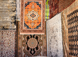 Persian rugs in various colors