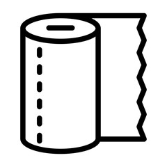 paper towel line icon