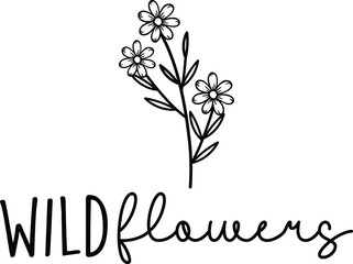 wildflower SVG design 