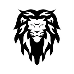 Lion head logo icon design illustration