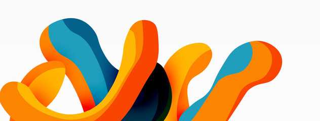 Creative geometric wallpaper. Splash shapes composition background. Techno business template for wallpaper, banner, background or landing