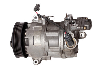 Car spare part air conditioning compressor - pump for supplying freon under pressure to the climate...