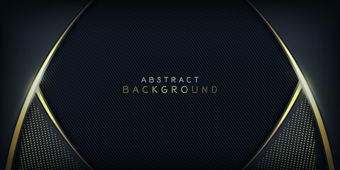 Gradient black backgrounds with gold shape on the side