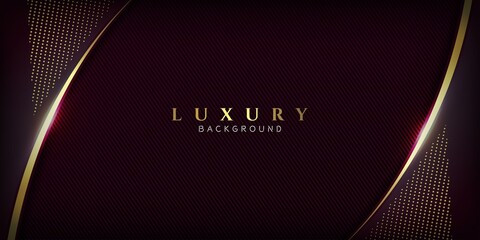 Gradient luxury backgrounds with gold shape on the side
