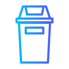 trash gradient icon