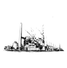 Sketch of the factory hand draw 