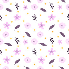 seamless pattern with flowers.